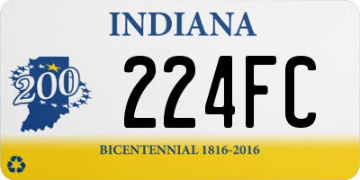 IN license plate 224FC