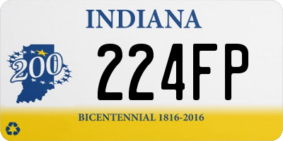 IN license plate 224FP