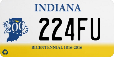 IN license plate 224FU