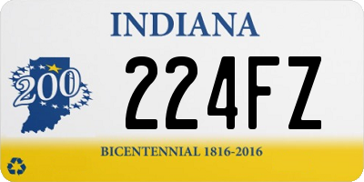 IN license plate 224FZ