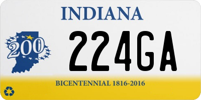 IN license plate 224GA