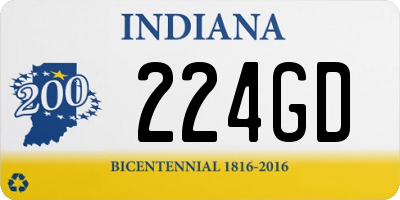 IN license plate 224GD