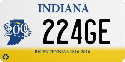 IN license plate 224GE