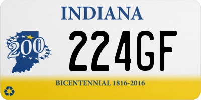 IN license plate 224GF