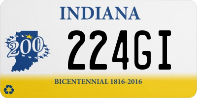 IN license plate 224GI