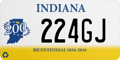 IN license plate 224GJ