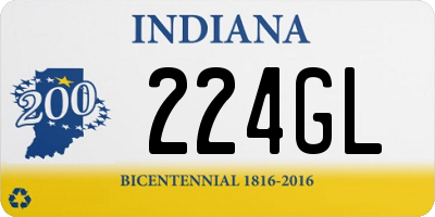 IN license plate 224GL