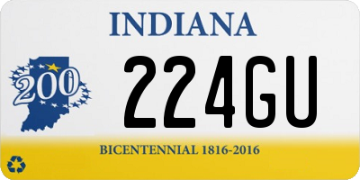 IN license plate 224GU