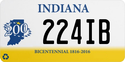 IN license plate 224IB