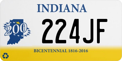 IN license plate 224JF