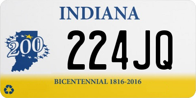 IN license plate 224JQ