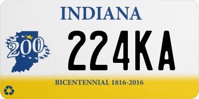 IN license plate 224KA