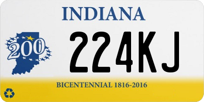 IN license plate 224KJ