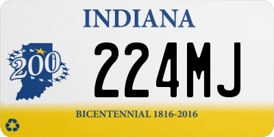 IN license plate 224MJ