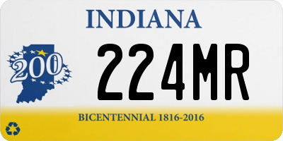 IN license plate 224MR