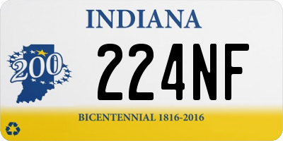 IN license plate 224NF