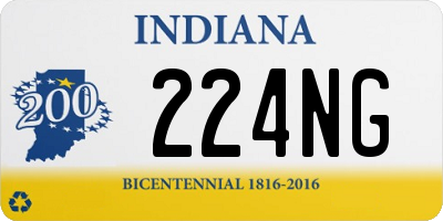 IN license plate 224NG