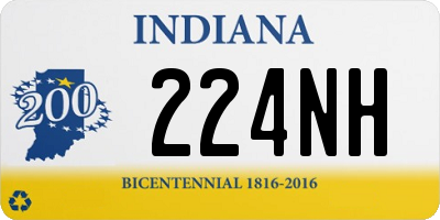 IN license plate 224NH