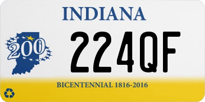 IN license plate 224QF