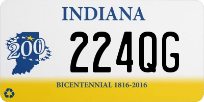 IN license plate 224QG