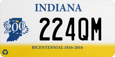 IN license plate 224QM