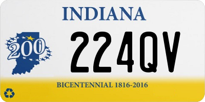 IN license plate 224QV