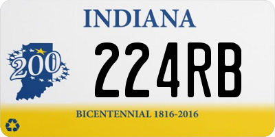 IN license plate 224RB