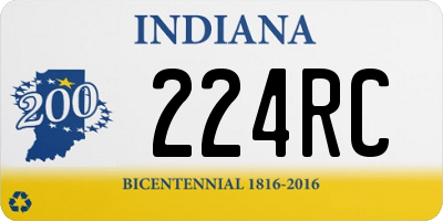 IN license plate 224RC