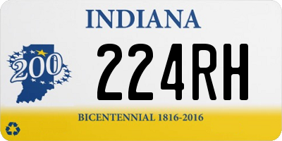 IN license plate 224RH