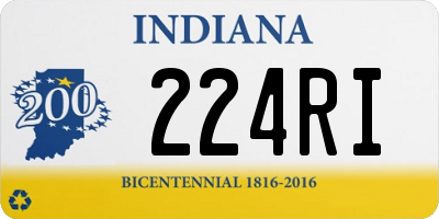 IN license plate 224RI