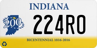 IN license plate 224RO