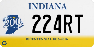 IN license plate 224RT