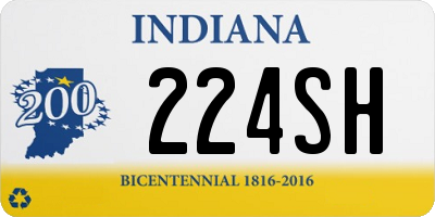 IN license plate 224SH