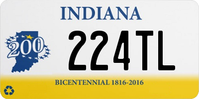 IN license plate 224TL