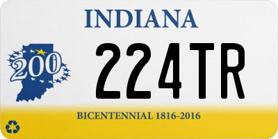 IN license plate 224TR