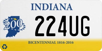 IN license plate 224UG