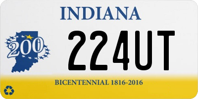 IN license plate 224UT