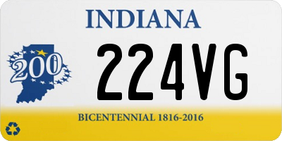 IN license plate 224VG