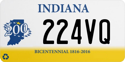 IN license plate 224VQ