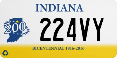 IN license plate 224VY