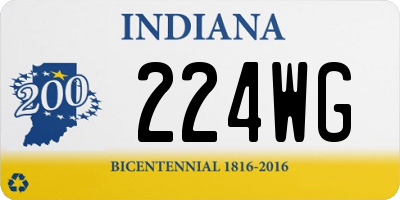IN license plate 224WG