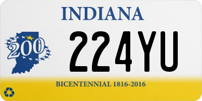 IN license plate 224YU