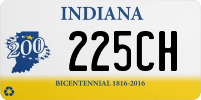 IN license plate 225CH