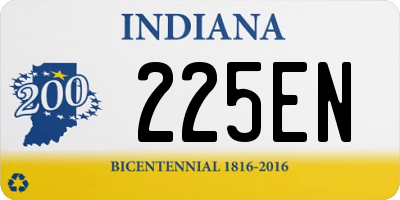 IN license plate 225EN