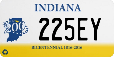 IN license plate 225EY