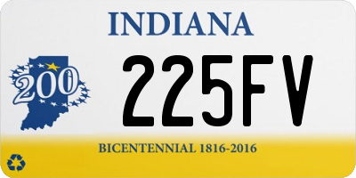 IN license plate 225FV