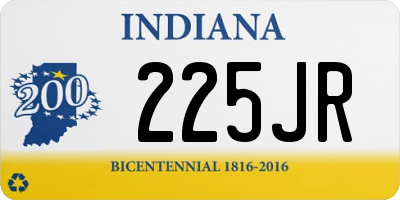 IN license plate 225JR