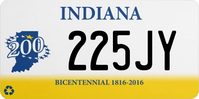 IN license plate 225JY