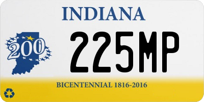 IN license plate 225MP