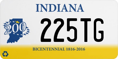 IN license plate 225TG
